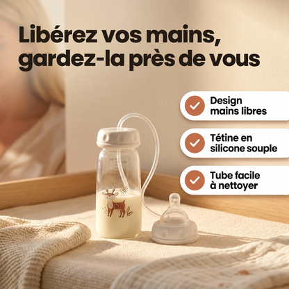 LunaBib Biberon 3-en-1  300 ml