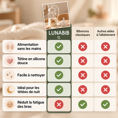LunaBib Biberon 3-en-1  300 ml